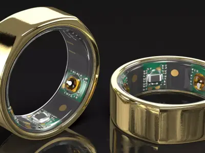 Oura Ring Gold 3D model
