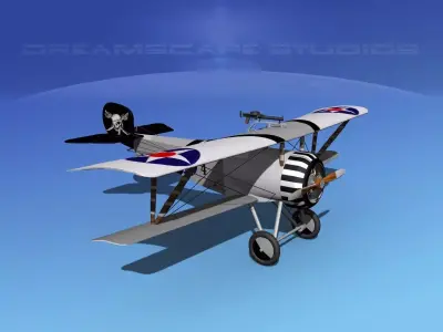 Nieuport 17 USA 1918 3D model