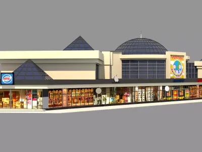 Mall Shopping Center Retail Store 3D model