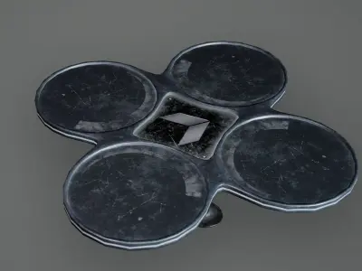 Cyberpunk Drones Low Poly  Game Ready Low-poly 3D model