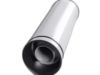 Sleek Industrial Cylindrical Component Low-poly 3D model