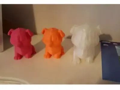 Doggy dog figurines 3D model