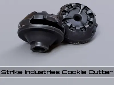 Strike Industries Cookie Cutter Muzzle Brake Low-poly 3D model