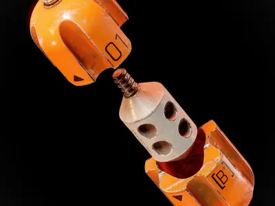 Sci-fi Smoke Capsule Grenade Low-poly 3D model