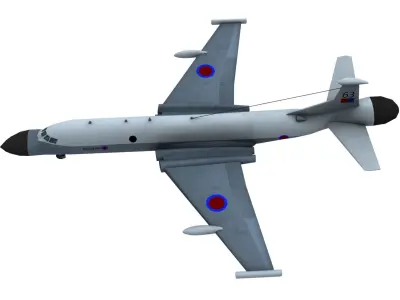 Lowpoly Nimrod AEW3 3D Model Low-poly 3D model
