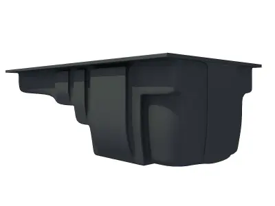 Black Oil Sump Pan 3D model 62 3D model