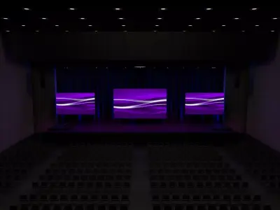 Convention Center Theater Georgia Ballroom 3D model