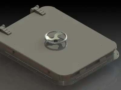 Marine Hatch AISI 316L 1200x1200mm 3D model