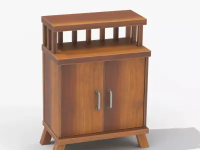 bedside table 3D model
