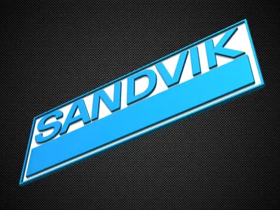 sandvik logo 3D model