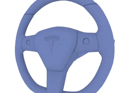 Tesla Model Y Steering Wheel 3D model