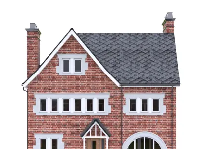 English Brick House 19 Low-poly 3D model