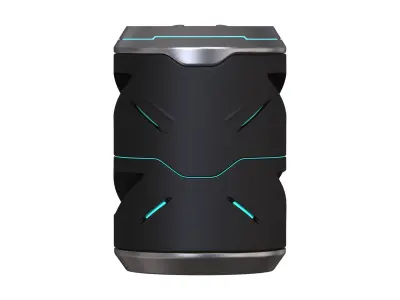 Portable Bluetooth Speaker High poly 3D Model 3D model