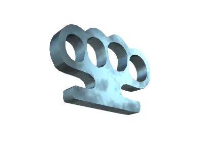 Knuckleduster v1 003 Low-poly 3D model