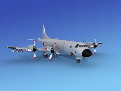Lockheed P-3 Orion JDF 3D model