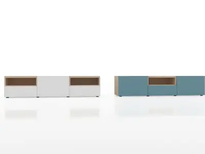 Ikea BESTA cabinet Free low-poly 3D model