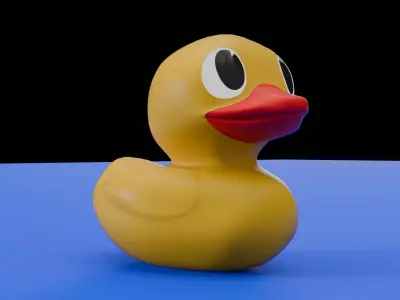 Yellow Rubber Duck 3D model