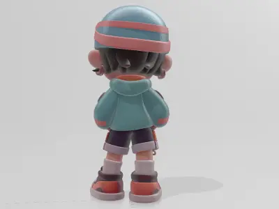 Street Trendy Kid  3D model