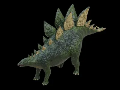 Stegosaurus Dinosaur Low-poly 3D model