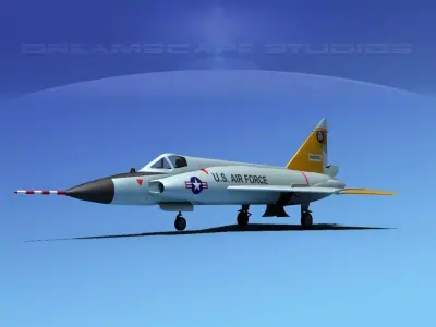 Convair F-102 Delta Dagger V10 USAF 3D model