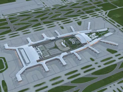international airport 3D model