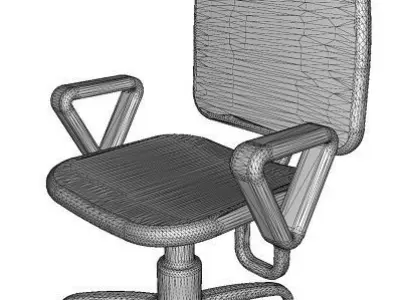 Classic Office Chair Low-poly 3D model