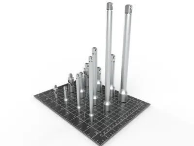 Joint Set 01 Low-poly 3D model