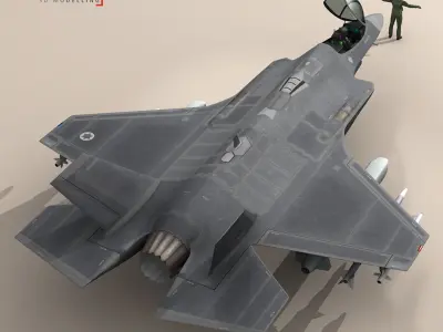 F35A - Israeli Air Force 3D model