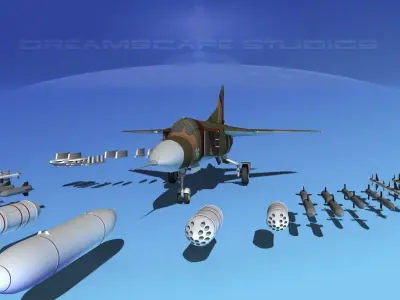 Mig 23 Flogger B V05 Russia 3D model