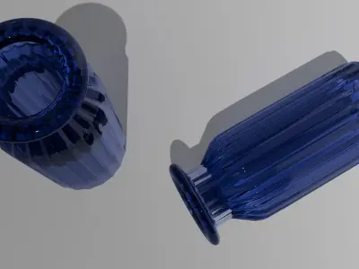 Glass vase Free 3D model 3
