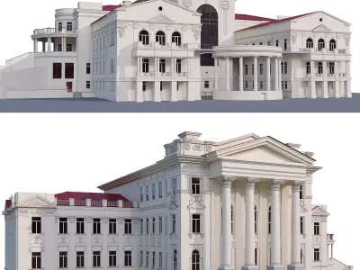Administrative building 3D model