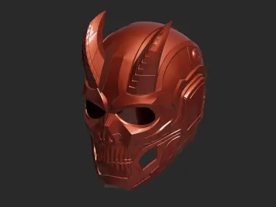 Hi-Tech Skull Helmet 3D print model