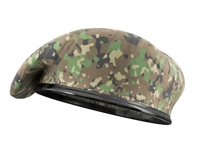 Military Beret 01 3D model