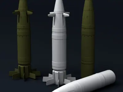 M982 Excalibur  High-Quality Game-Ready 3D Model Low-poly 3D model