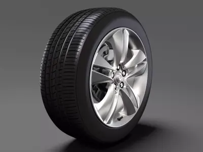 Vauxhall Combo Tour wheel 2017 3D model