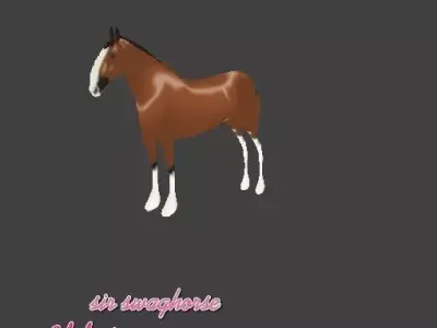 Horse 02 3D model