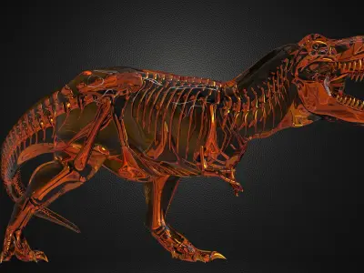 Amber T-Rex - Sculpture - FREE Free 3D model