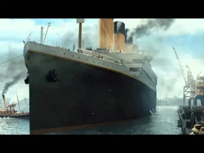RMS titanic and port movie scene 3D model