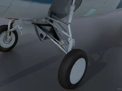 F4F-3 WILDCAT MF1 Low-poly 3D model