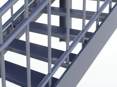 Stair Low-poly 3D model