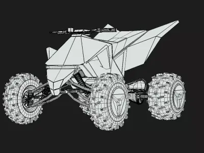 Tesla Cyber quad - Cybertruck ATV 3D model