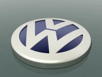 Volkswagen Logo Free 3D model