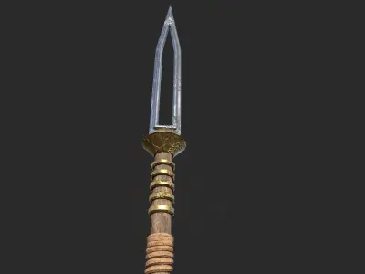 Ancient Battle Spear  3D MODEL Low-poly 3D model
