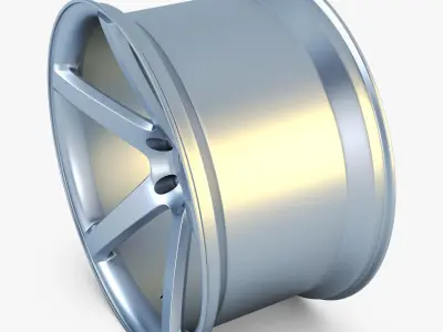 Vossen VPS-303 19 wheel silver 3D model