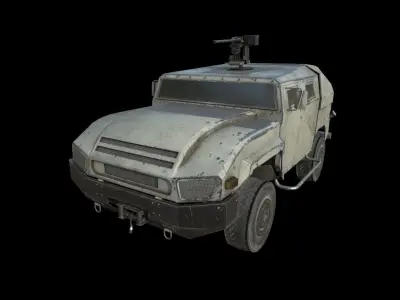 Military Vehicle Pack 04  Low-poly 3D model
