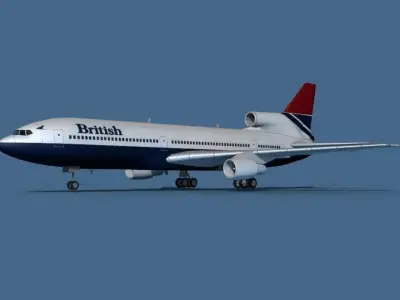 Lockheed L-1011-50 British Airways 2 3D model
