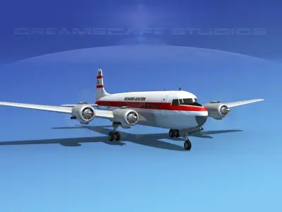 Douglas DC-6 Richards Aviation 3D model