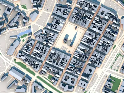 Cathedral of St Bartholomew Pilsen Czechia 3D model