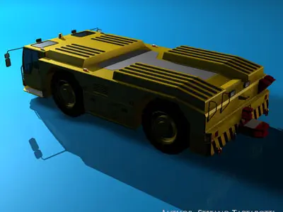 Airport tow tractor 3D model