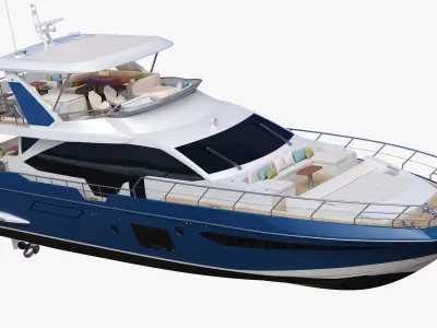 Luxury Motor Yacht Generic 3D model